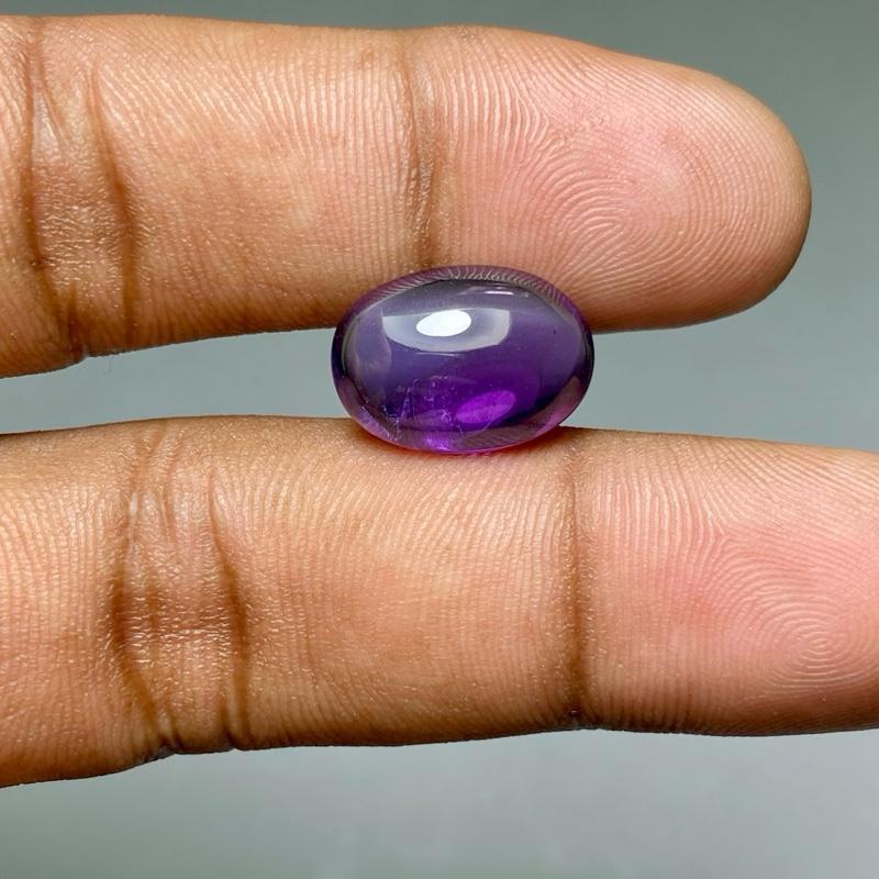 Natural Amethyst Batu Kecubung Ungu cabochon Dim 16x11.5x6.5 2