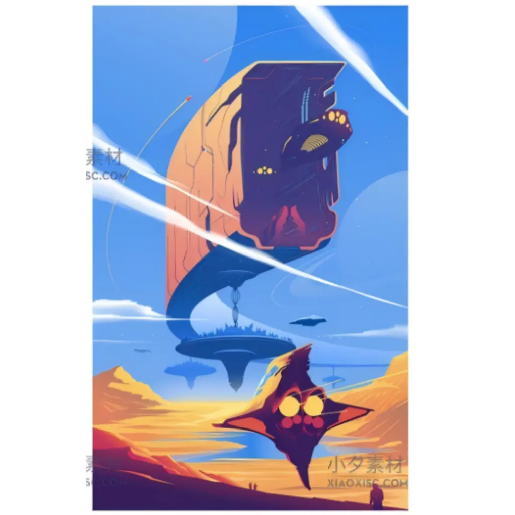 Kain Gantung Futuristik Fiksi Ilmiah Kartun Punk Keren Latar Belakang Poster Game Bahan Premium Elastis 200x150cm Harga Pabrik