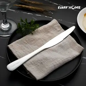 Pisau Makan Steak Dessert Roti Kue Oles Mentega Gerigi Stainless Dinner Knife for Cafe Hotel Kitchenware