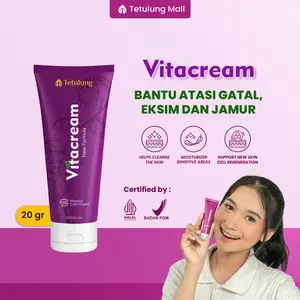 Paket 1 Vitacream - Salep Herbal Alami Bantu Atasi Tubuh Gatal, Eksim dan Jamur