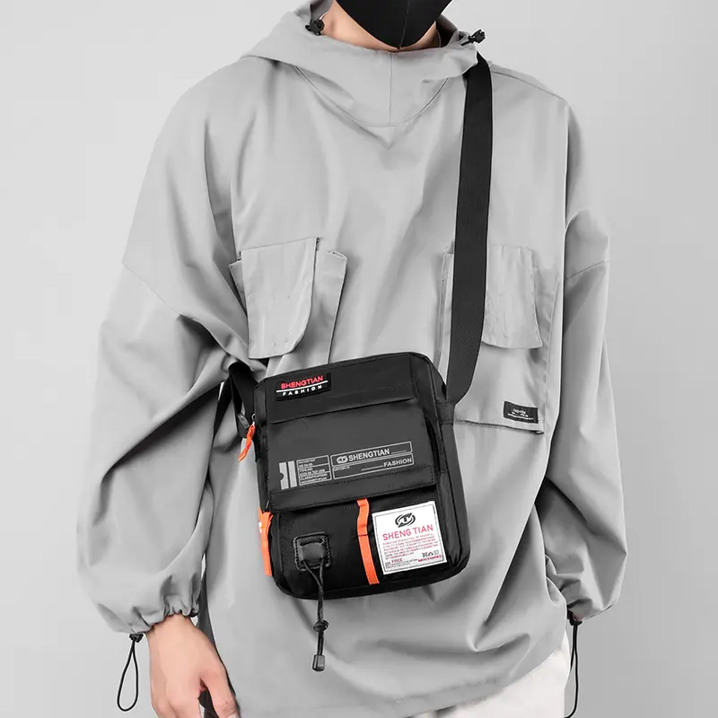 Túi Đeo Chéo Nam, Chất Liệu Nylon Chống Thấm Nước, Thiết Kế Nhiều Lớp, Túi Đeo Vai, Thích Hợp Cho Bé Gái, Dung Lượng Lớn, Túi Chuyển Phát Nhanh Du Lịch, Túi Đựng Đồ Thường Ngày Hợp Xu hướng 2