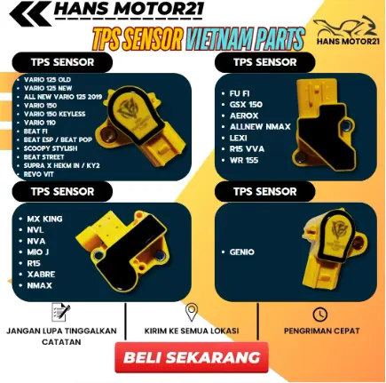 SENSOR TPS VIETNAM SENSOR TPS VARIO BEAT SENSOR TPS RACING VIETNAMPART ORIGINAL UNIVERSAL SENSOR TPS SCOOPY MIO MX KING NMAX 0