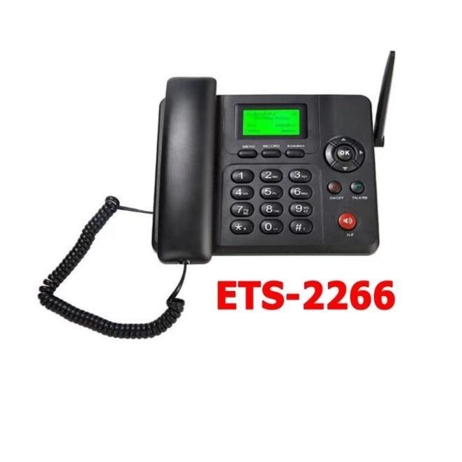 Điện Thoại Bàn Không Dây Lắp Sim ETS_6688_LTE_4G Loại 2 Sim 2 Sóng, Ghi Âm Cuộc Gọi Tiếng Việt Cho Người Già Văn Phòng