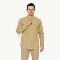 Gambar AMK Kemeja Pria Lengan Panjang SHG NOBI L/S Khaki - S dari AMK Store Kab. Karanganyar 1 Tokopedia