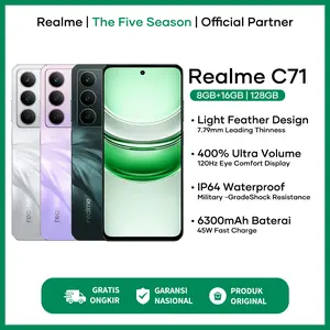 [NEW LAUNCH] realme C71 (4/128)(6/128)(8/128) - 6300mAh Battery, IP64 Dust & Water Resistance