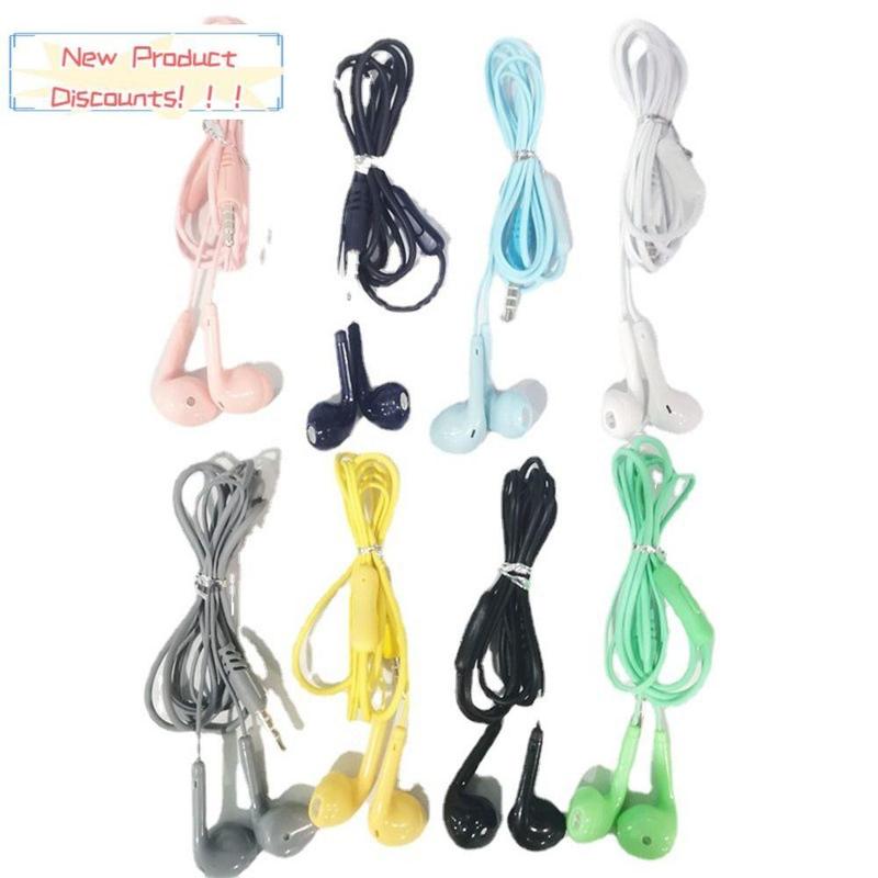 Mobile Digital Supplies Store Tai nghe Âm thanh nổi 3.5mm Tai nghe nhét trong tai Có Micro Bán Tai nghe nhạc thể thao Phổ thông Bass nặng Tai nghe Hifi for Xiaomi/Huawei Điện thoại di động máy tính MP3