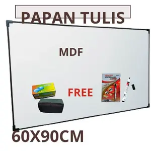 Papan Tulis 60x90cm Non Magnet GRATIS SPIDOL DAN PENGHAPUS
