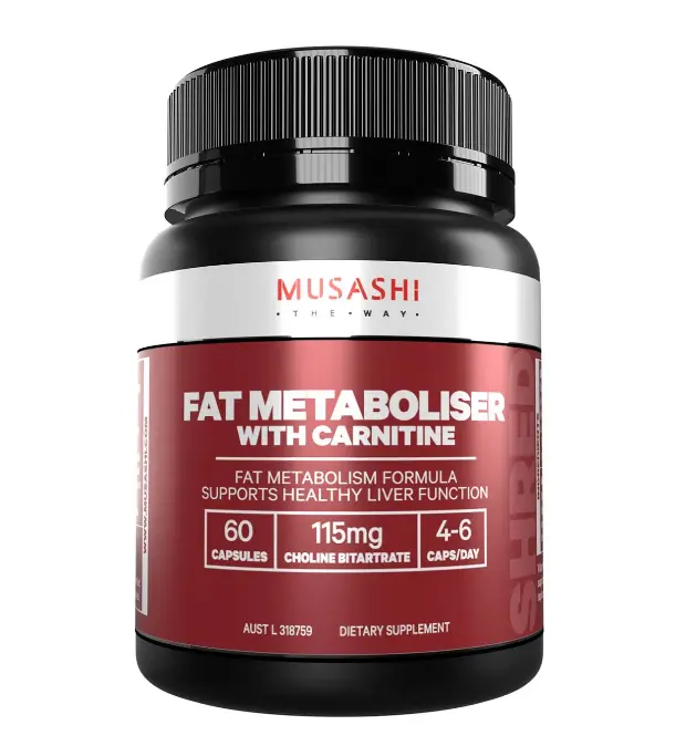Musashi Metaboliser with Carnitine (60 capsules)