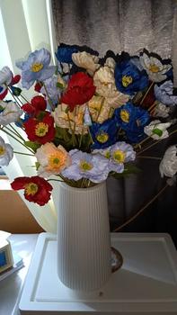 Product Review of Artificial Poppy Flower Wedding Hall Soft Decoration Flower Arrangement Office Home Decoration Artificial Flowers from n**m 0