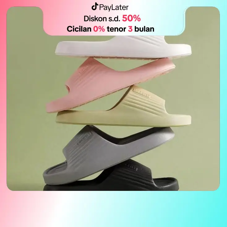 [ASFER]Sandal Pria Selop Wanita Indoor Outdoor Anti Slip Empuk Eva Rubber Import Kekinian Karet Shoes Sendal 0
