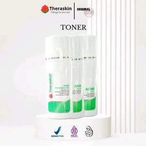 Theraskin Toner Lengkap Semua Jenis Kulit Kontrol Minyak Penyegar Perawatan Mencerahkan Memudarkan Flek Hitam Muka
