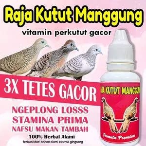 Jamu Perkutut Vitamin Perkutut Gacor "RAJA KUTUT MANGGUNG" Vitamin Kicau