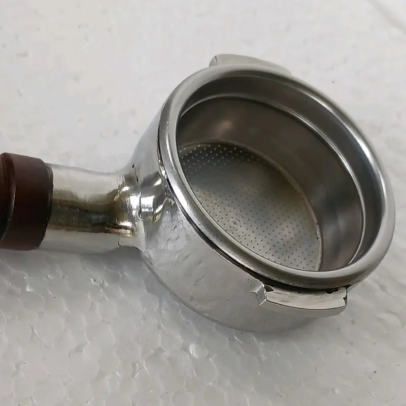 Naked portafilter rokpresso Bottomless Stenlissteel Custom 49mm 2