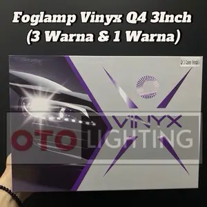 Foglamp projector Vinyx Q4 Lampu kabut mobil LED projector biled 3inch - Vinyx Q4 HONDA Dan TOYOTA 1warna dan 3warna