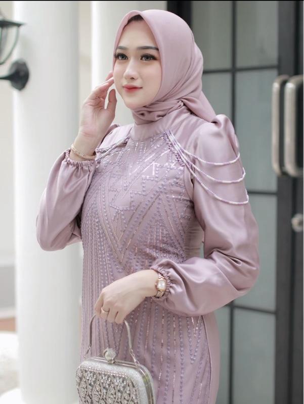 Anindya Dress Mewah Pesta Gamis Cantik Wanita