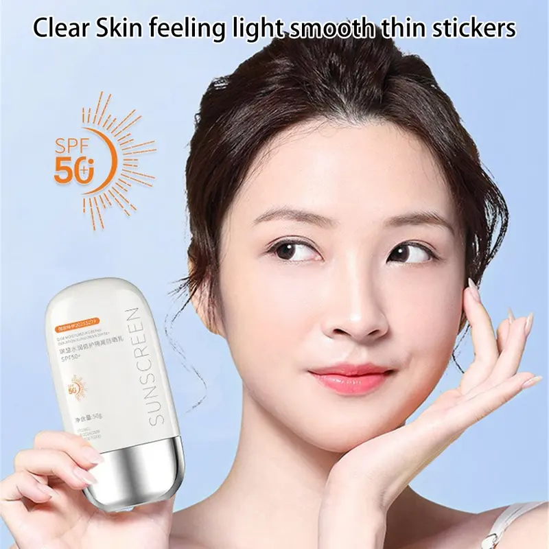 Kem Chống Nắng, Qise, SPF50 +, Làm Sáng Tự Nhiên, Nhẹ, Không Dính, 50g Skincare Vitamin E 1