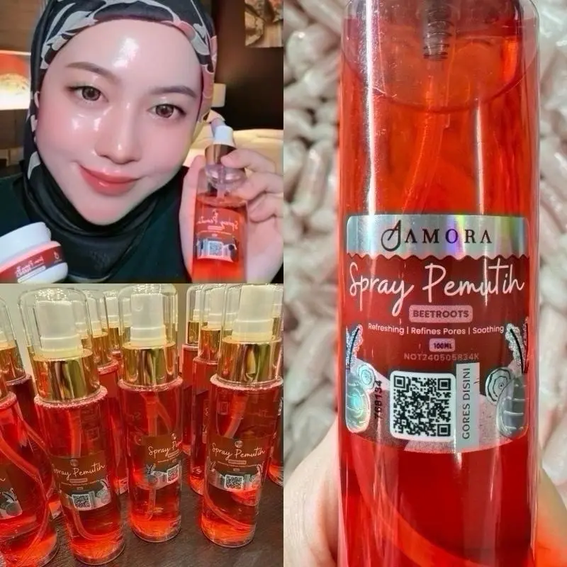 [ADVANCE FORMULA] ORIGINAL SPRAY PEMUTIHH AMORA EXTRACT BEETROOT 100ml -utk cerah glowing