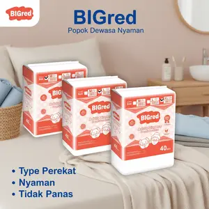 BIGred Popok Dewasa model Perekat Adult Diapers uk M L XL isi 40 pcs