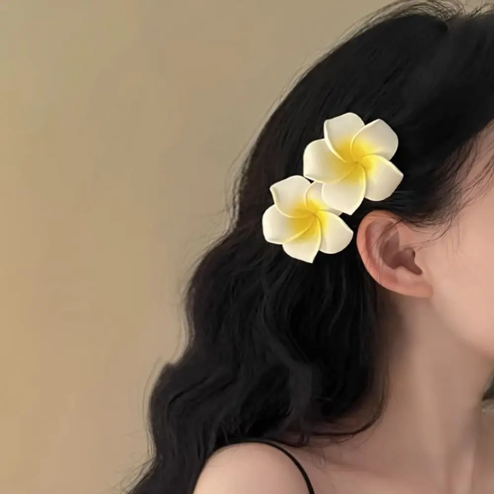 Y2K seaside beach hair clip simulation headband egg flower hair clip travel video beautiful headwear hair clip ins style