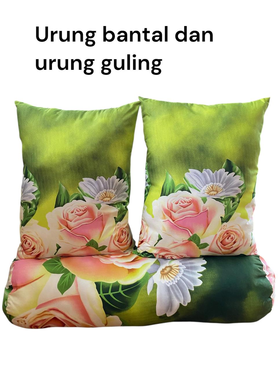 Urung Bantal 2 Guling 1 Motif Klasik dan Nyaman untuk Tidur Malam promo resleting