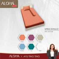 Gambar Aloha Max x Ayu Ting Ting - Sprei Single 120x200 Tinggi 25Cm Emboss "Live" - Burgundy dari Lady Rose Sprei Kab. Bandung 2 Tokopedia