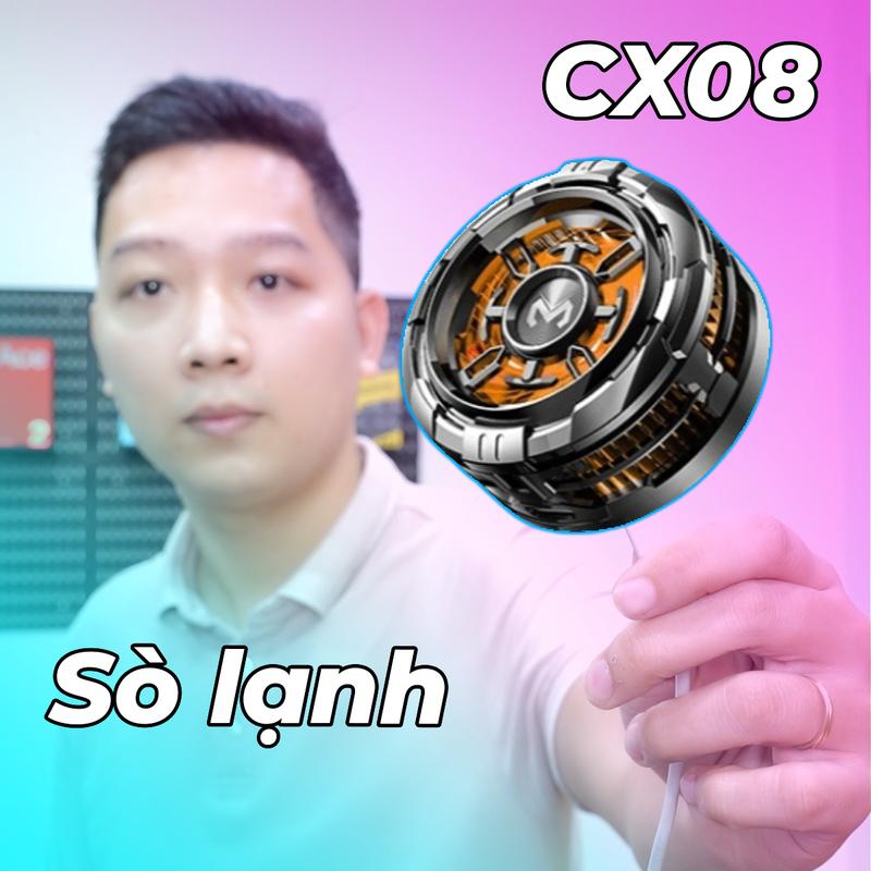 [Top giá phụ kiện] Sò Lạnh CX08 - Quạt Tản Nhiệt Điện Thoại + LED Gaming, Hút Nam Châm, Làm Lạnh Cực Sâu + [BH Lỗi 1 Đổi 1]