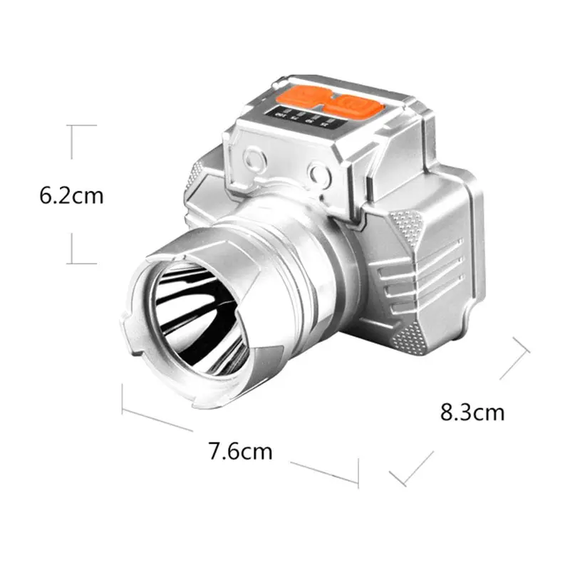 Đèn Đội Đầu Led, Có Thể Sạc Lại, Chùm Tia Đường Dài, Đèn Pha Ngoài Trời, Cung Cấp Ánh Sáng Mạnh Mẽ Và Tập Trung, Thích Hợp Cho Câu Cá Ngoài Trời, Đi Bộ Đường Dài Và Cắm Trại 8
