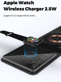 Gambar Wireless Charger 3 in 1 Foldable Fast Charge Airpods Apple Watch X800 dari Allforgadget Kota Administrasi Jakarta Utara 4 Tokopedia