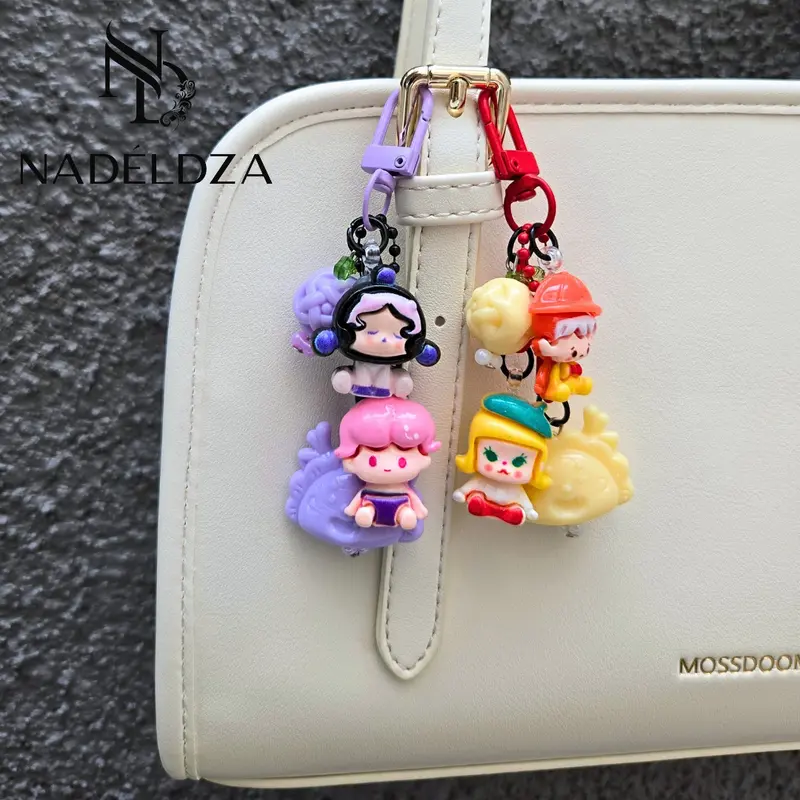 Nadeldza Mini Strap Chain Bag Charm Kepiting Lucu/ Gantungan Tas Hp Karakter Skullpanda Lucu 0