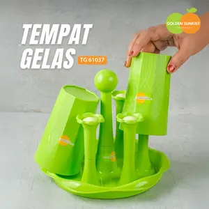 TEMPAT GELAS 6PCS GOLDEN SUNKIST (TG 61037) #GSO