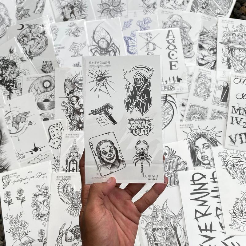 Tato temporer tahan 1 bulan tato fruit ink bisa bayar ditempat stiker tato keren tato viral tato tahan lama tato sementara tato naga tato motif ular viral Tatto Temporary 3
