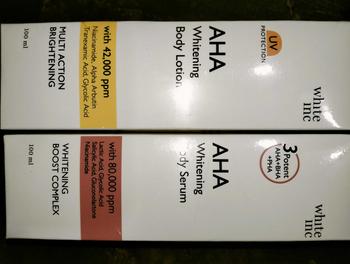 Product Review of [100ml] WHITE INC AHA Body Lotion to Whitening & Moisturising | Hand Body Lotion Pencerah Mencerahkan Melembabkan Sebagai Body Booster |  Arbutin, Glycolic, Niacinamide from 🅰**🅽 🆂**🅰 🅰** 2