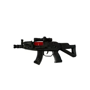 Mainan Anak Tembakan Bunyi Gun 868A - Mainan Laki-Laki Plastik Tebal SNI dengan Lampu Warna-Warni dan Bunyi Tembakan Panjang 30 cm