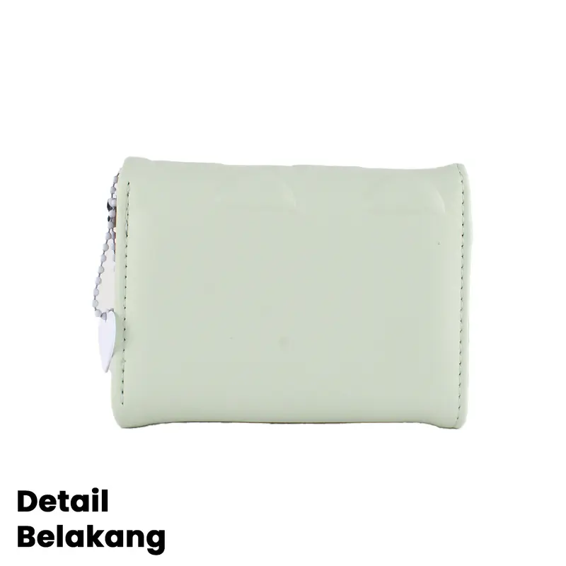 Dompet Lipat Wanita Motif Love Timbul Dompet Mini Wanita  Lucu New Collection BY009 Kartu Kulit 7