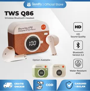 [SOUNDIFY] Q86 TWS HIFI Extra Bass Earphone In Ear Wireless ENC Headset Bluetooth Mini Waterproof