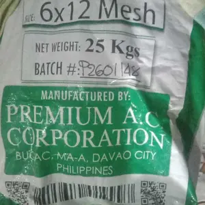 Karbon Aktif Premium Davao (Iodine 1000) - 25 KG