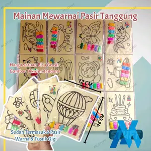 Mewarnai Pasir Lukis Tanggung 1PCS Mainan Jadul Mainan Murah Mainan Anak Eceran Mainan Anak Titip Warung