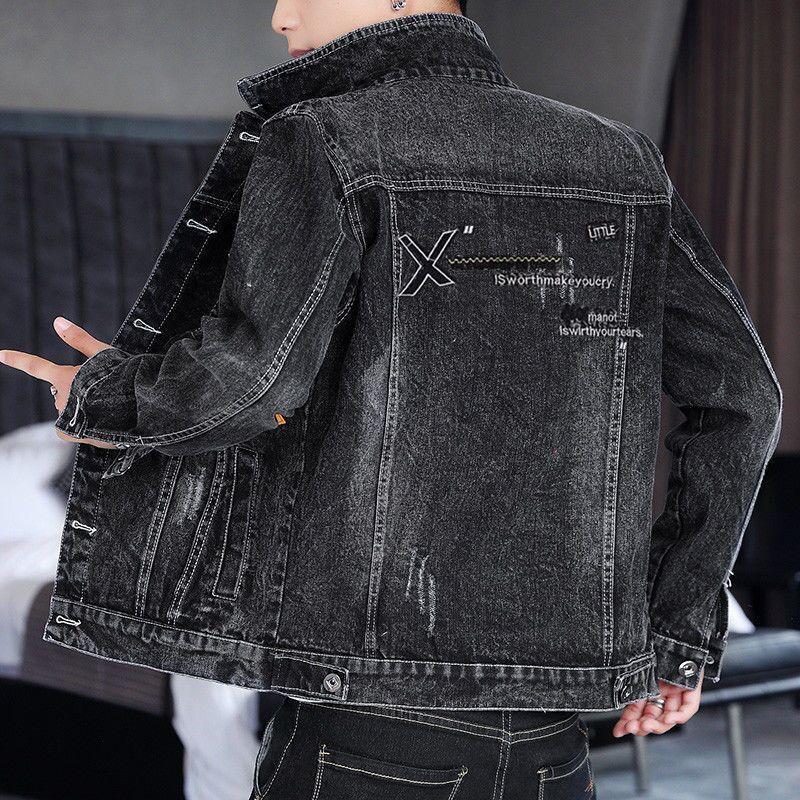 Men's Jacket Autumn New Korean Trendy workwear Top Trendy Brand Handsome Cowboy Jacket Men's Casual Jacket 4