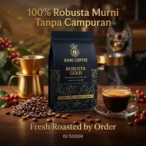 Kopi Robusta 500gr Murni Premium 100% Asli Gunung Kelir Fresh Roast Bubuk Bisa Request Grind Size Tubruk, Vietnam Drip, V60, Espresso