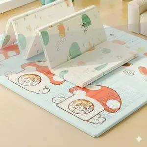 Playmat Bayi Karpet Lipat XPE Anti Air Mudah Dibersihkan untuk Kenyamanan Bayi dan Mudah Dilipat Ukuran 180cmX200cm & 90cmX200cm