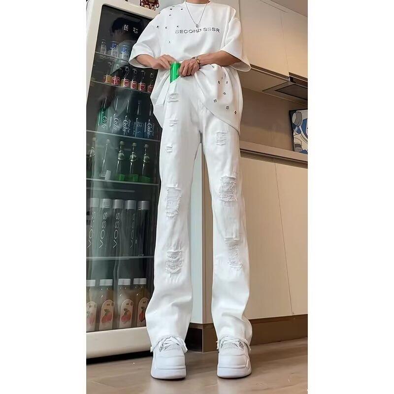 Product Introduction of Life cycle Quần Jean Rách Tua Rua Phong Cách Mỹ Dành Cho Cặp Đôi, Xu hướng, Quần Ống Loe Siêu Nhỏ, quần jeans nam，quần màu đen boy phố，rock revival chính hãng，boyfriendjeans，cao cấp，bonkers，shiny Menswear Pants 24