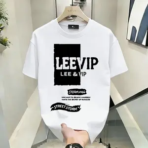 Katun COD lengan pendek, nyaman dan bernapas, modis dan modis, gaya yang sama untuk pria dan wanita, kaos olahraga