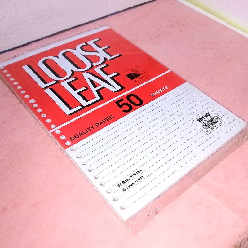 Kertas Binder Loose Leaf Joyko Ukuran B5 & A5 Isi 50 Lembar 2