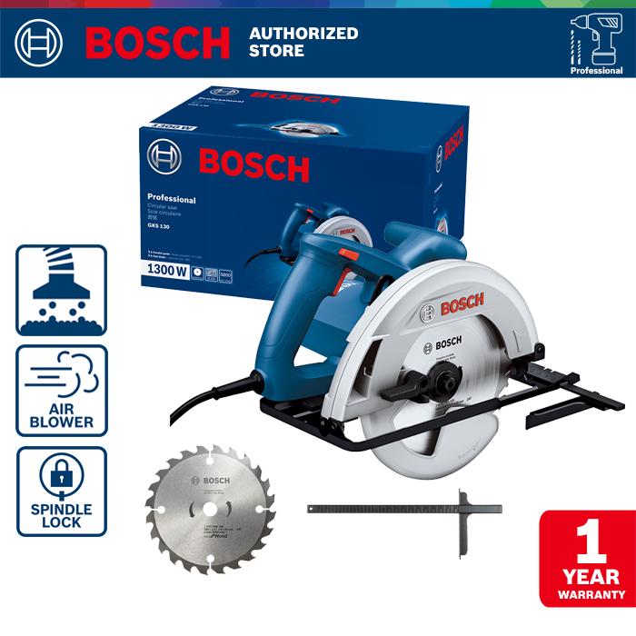 Gambar Bosch Circular Saw / Gergaji Sirkel Listrik 184mm 1300Watt GKS 130 - GKS 130 ONLY dari Bosch Tools Authorized MGK Kota Administrasi Jakarta Barat Tokopedia