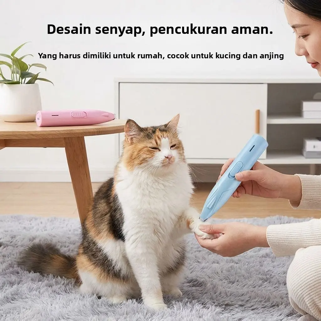 Pemangkas bulu hewan peliharaan, alat pemotong bulu anjing yang senyap, alat pemotong bulu kucing elektrik, alat pemangkas khusus, alat pemotong elektrik.