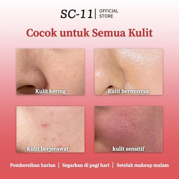 [BPOM] SC-11 | Pembersih Wajah Whitening. Tolak kulit kusam! Gunakan secara rutin, kulit putih bersih dan cerah terlihat!