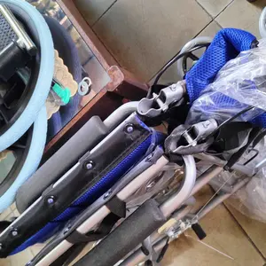 【COD】Kursi Roda Standard Rumah Sakit / Kursi Roda Alluminium Bisa Lipat Portable Traveling Kursi Roda Medis / kursi roda baru berdiri basket