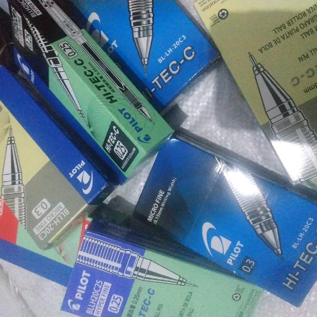 lusinan bolpoin hitec c pilot pen makna warna warni