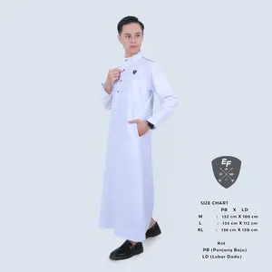 JUBAH /GAMIS PRIA MODEL KANCING FREE PECI