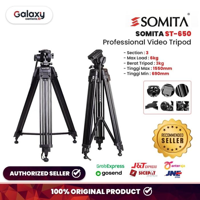 Gambar Tripod Somita ST-650 Original dari Galaxy Camera Kota Tangerang Tokopedia